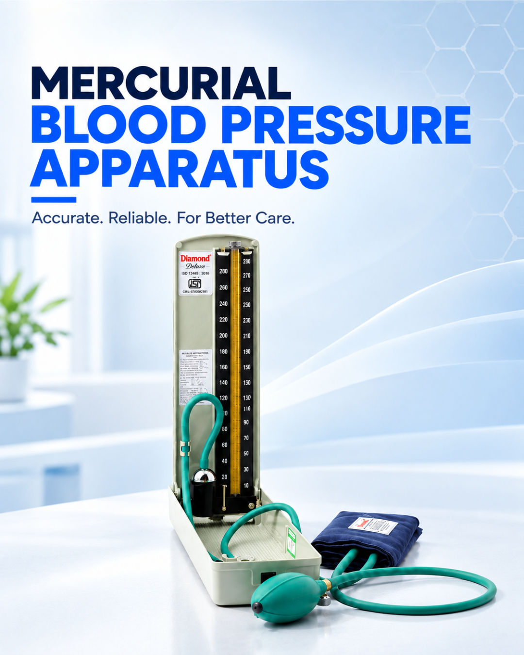 Mercurial Blood Pressure Apparatus