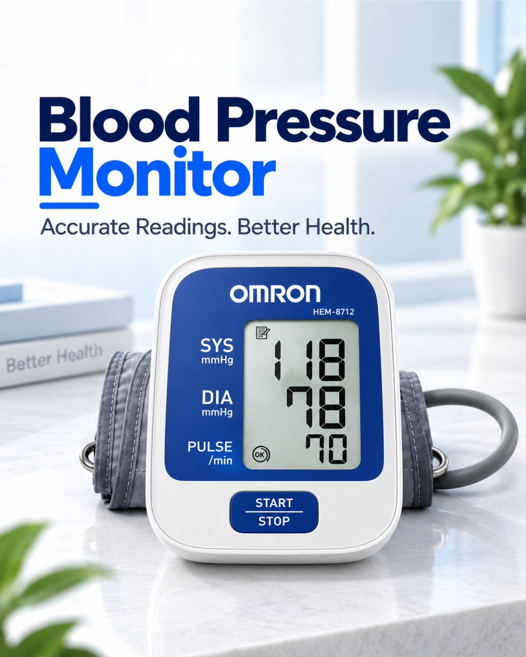Digital Blood Pressure Monitor – HEM-8712