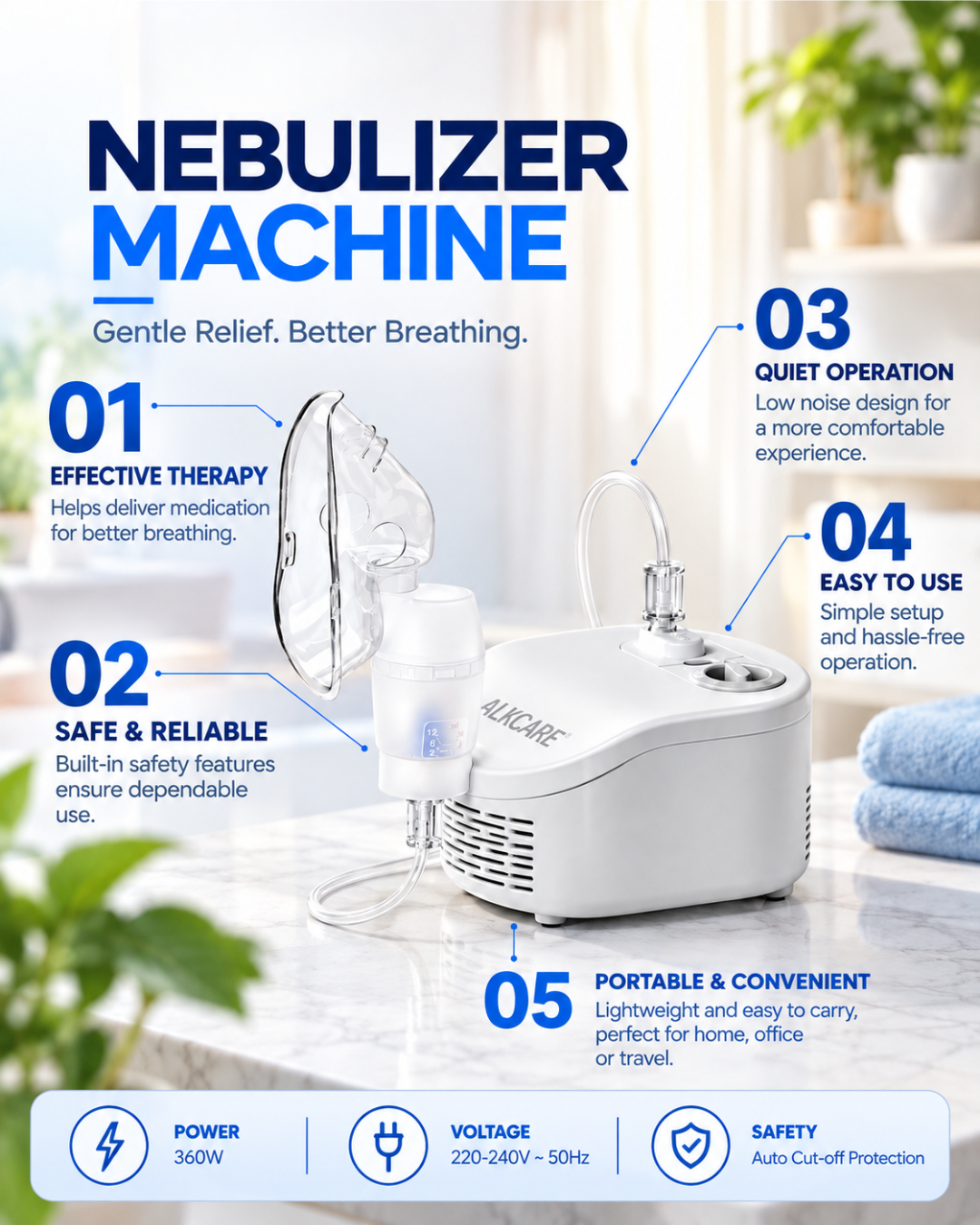 23. NEBULIZER MACHINE – OMRON – NEC-101 – 2