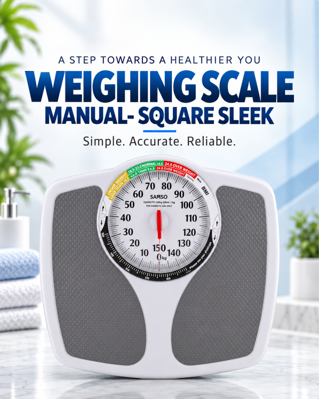 Manual Weighing Scale – Square Sleek