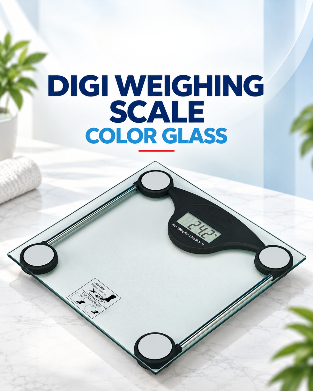 Digital Weighing Scale – Color Glass 3318B
