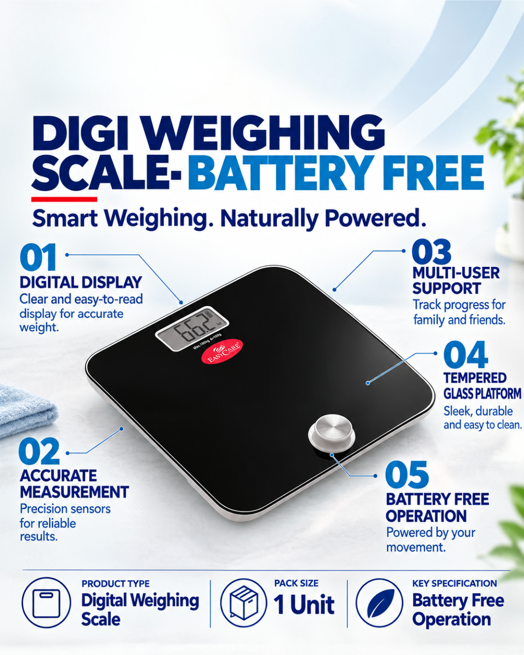 43. DIGI WEIGHING SCALE-BATTERY FREE 2
