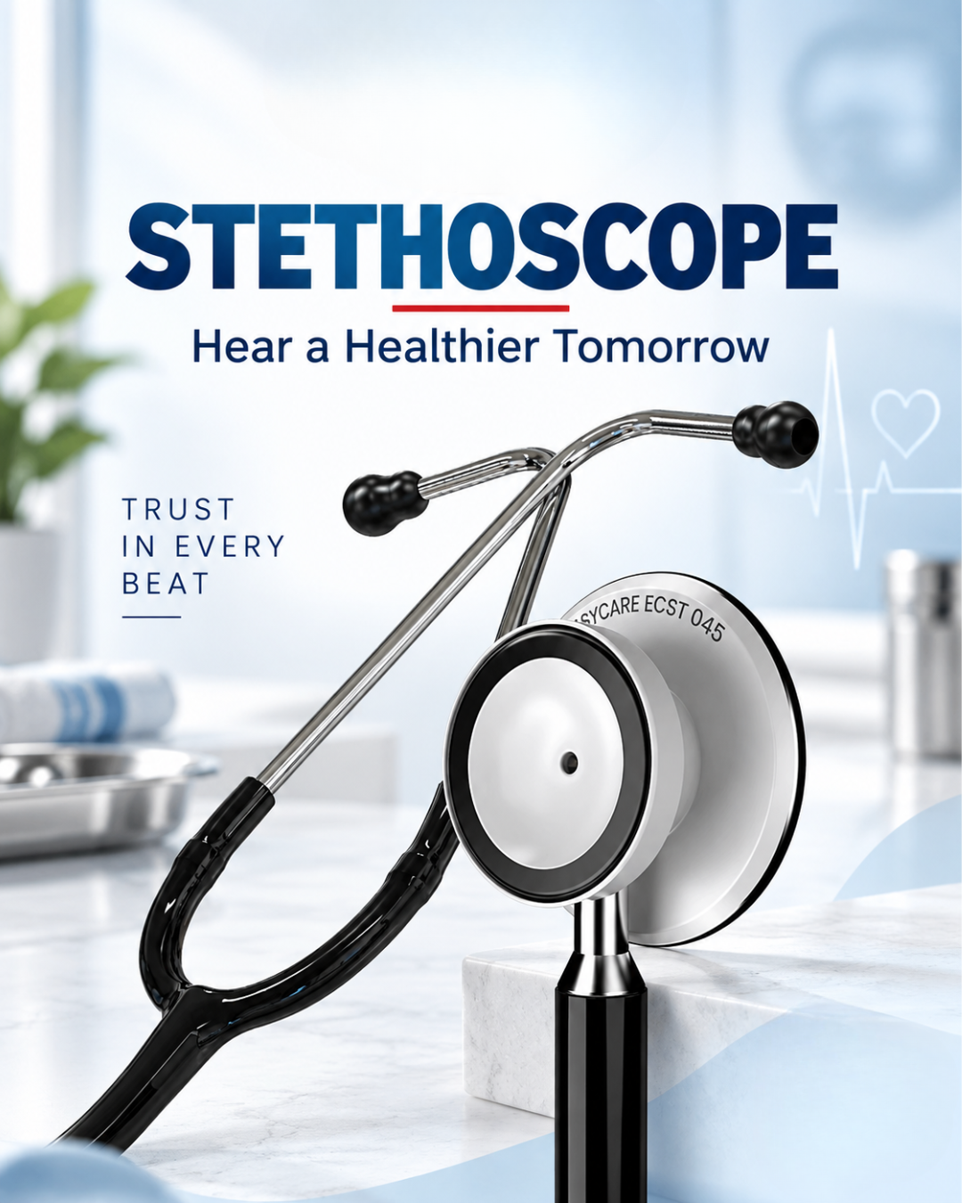 Deluxe Cardiology Stethoscope – EC 045