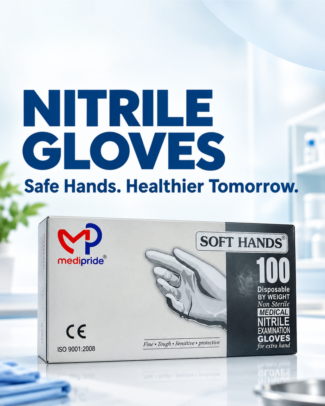 Soft Hands Nitrile Examination Gloves