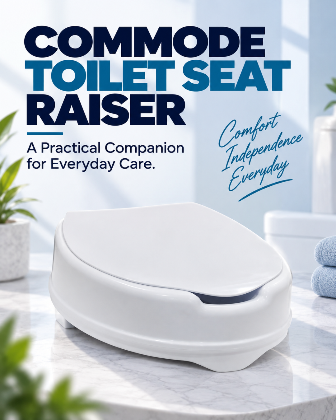 Commode Raiser with Lid