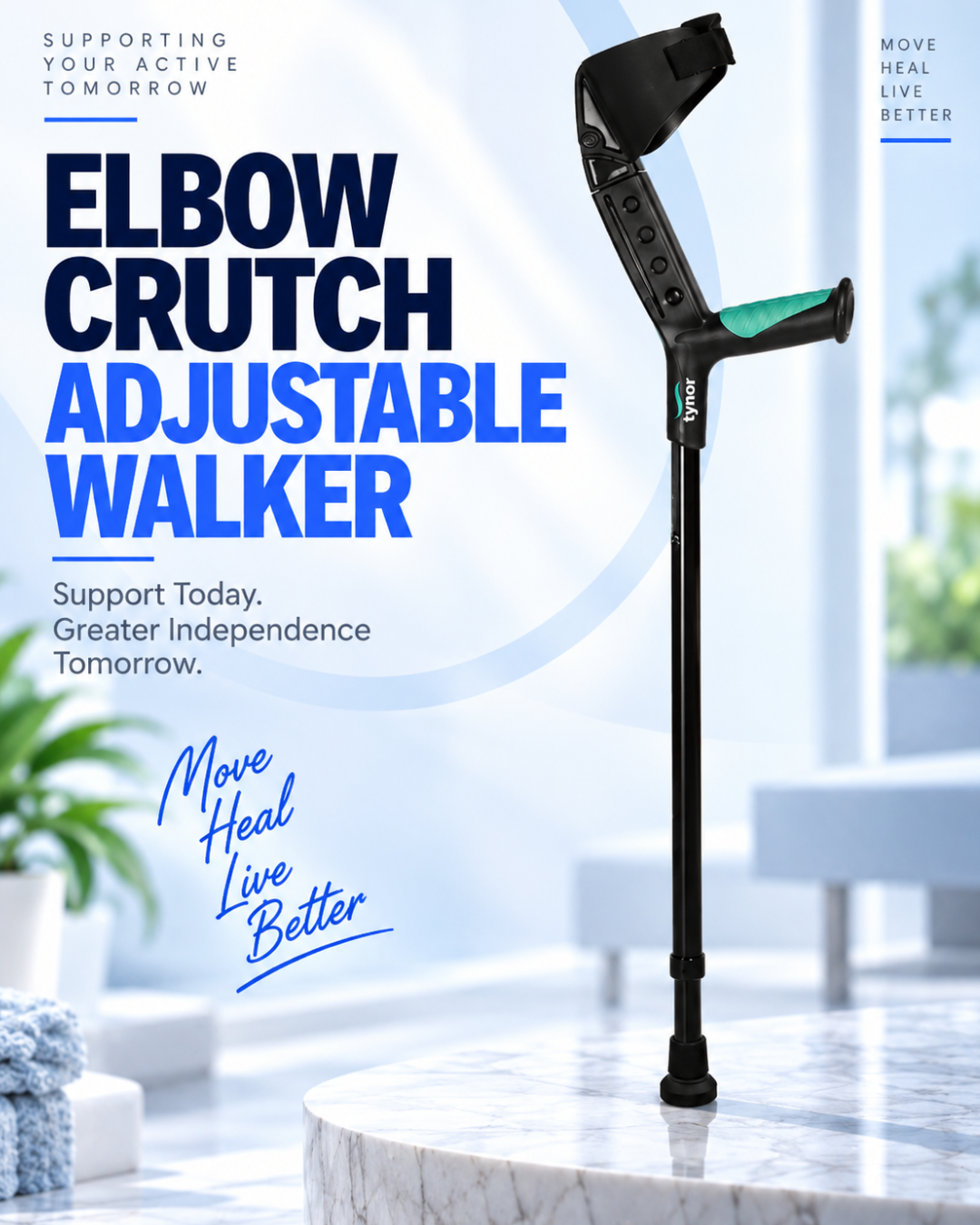 Elbow Crutch Adjustable Walker – Tynor