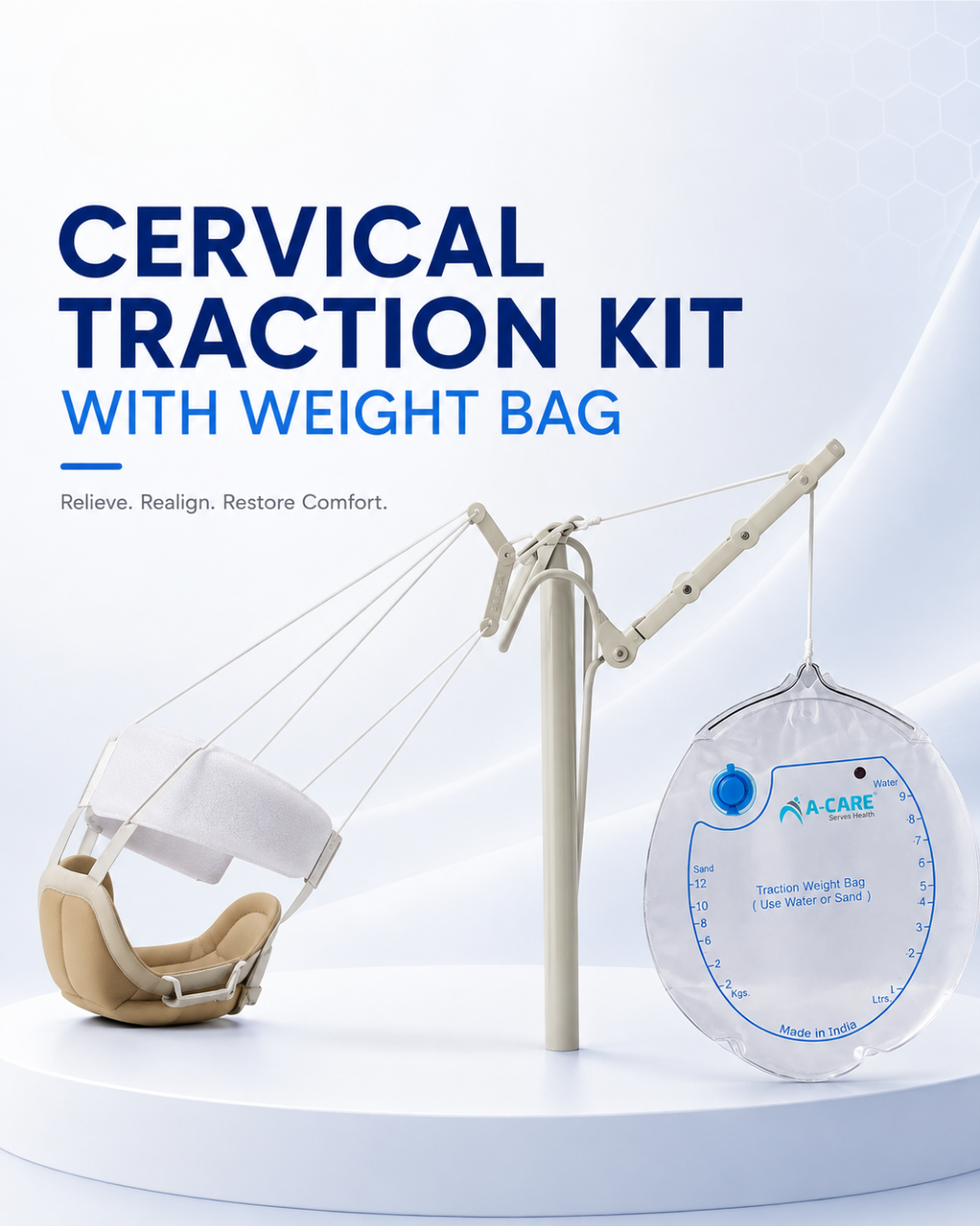 Cervical Traction Kit with Weight Bag