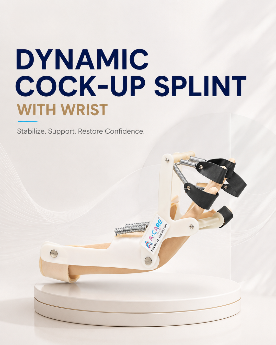 Dynamic Cock-Up Splint With Wrist